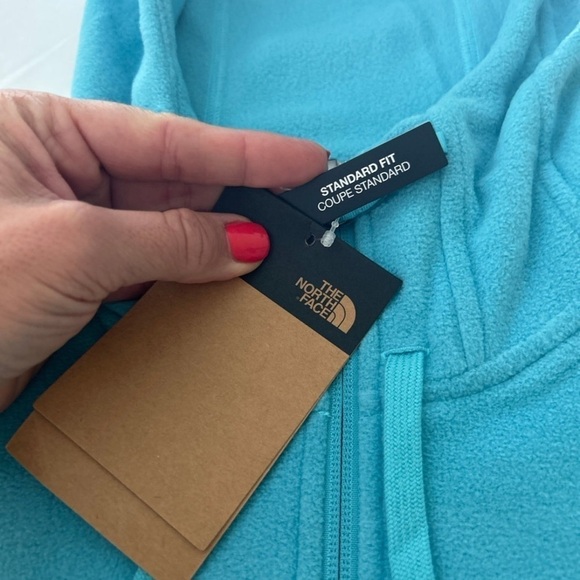 (NWT) The North Face Women's 100 Glacier Full-Zip Hoodie in Maui Blue, Small - Picture 7 of 16
